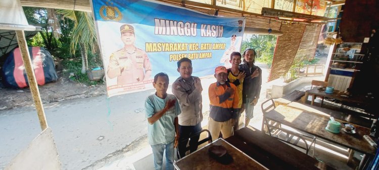 Minggu Kasih Polsek Batu Ampar Serap Aspirasi Warga Tanjung Sengkuang, Ajak Jaga Kamtibmas Kondusif