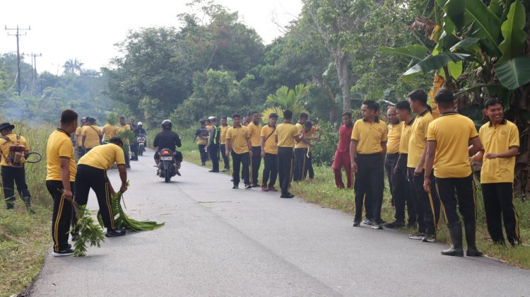HUT Bhayangkara ke-80 Menjadi Momentum Polres Lingga Tingkatkan Kepedulian Sosial dan Lingkungan