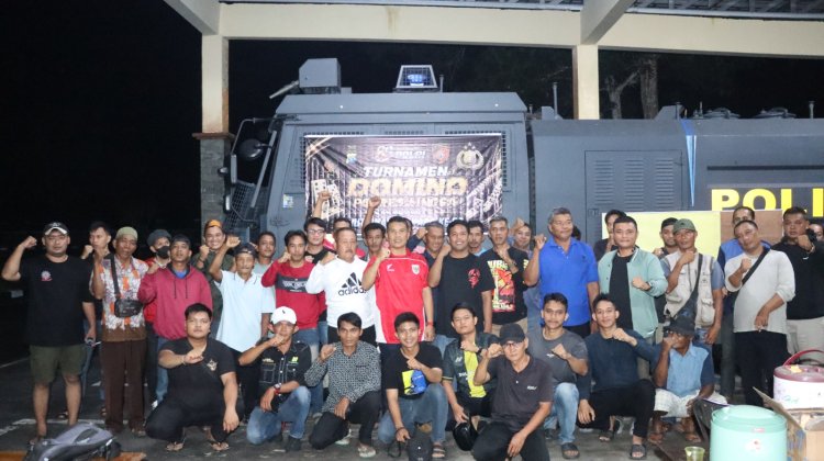 HUT Bhayangkara ke-80 Jadi Ajang Mempererat Silaturahmi Lewat Turnamen Domino di Polres Lingga