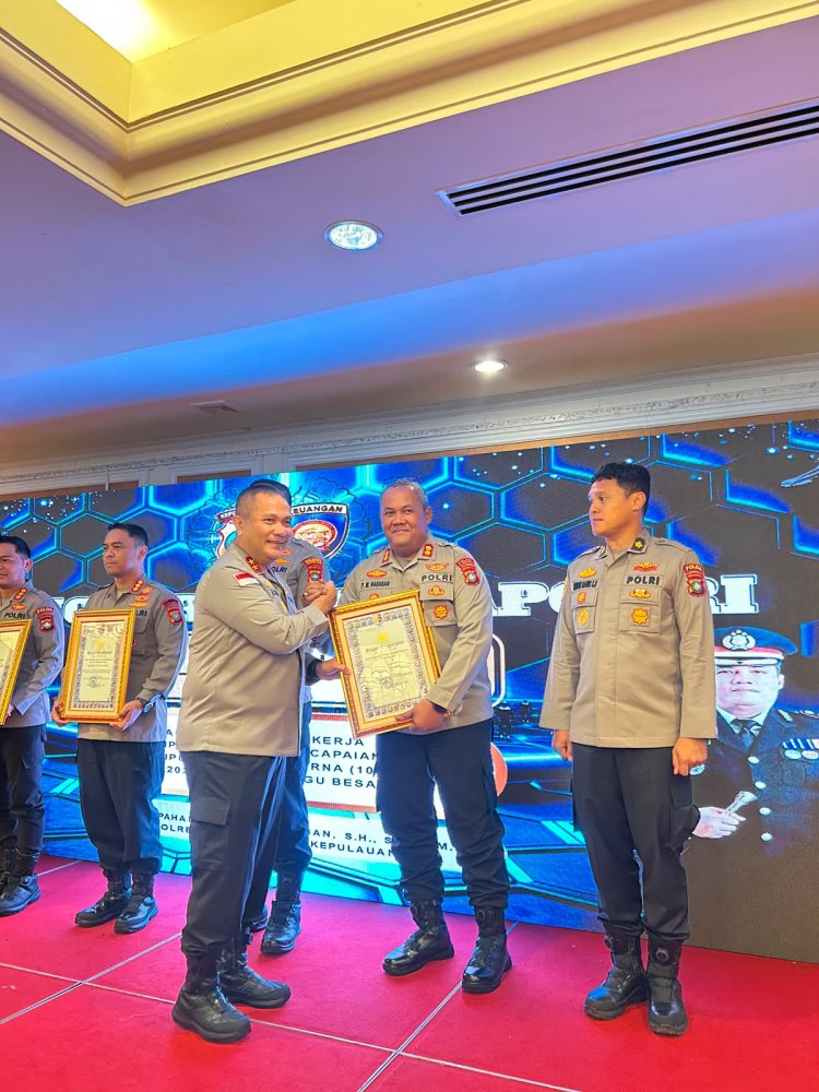 Komitmen Tata Kelola Keuangan Akuntabel, Polres Lingga Terima Dua Penghargaan Kapolri