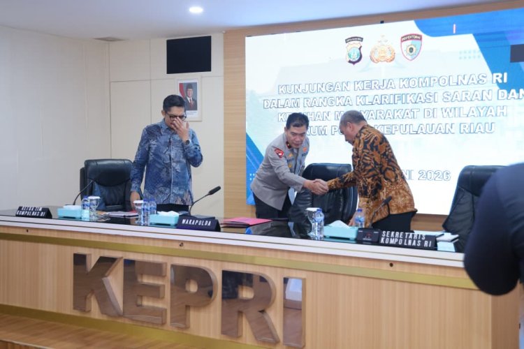 Wakapolda Kepri Sambut Kunjungan Kompolnas RI, Siap Buka Data dan Informasi Secara Transparan
