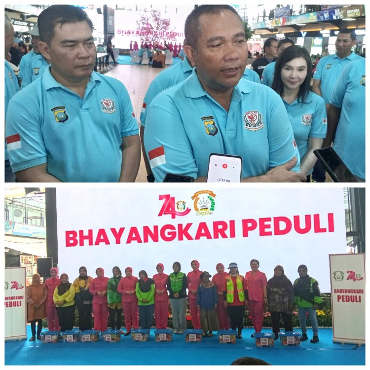 Kapolda Kepri Buka Turnamen Domino dan Nobar Piala Dunia, Bhayangkari Salurkan Ratusan Paket Sembako