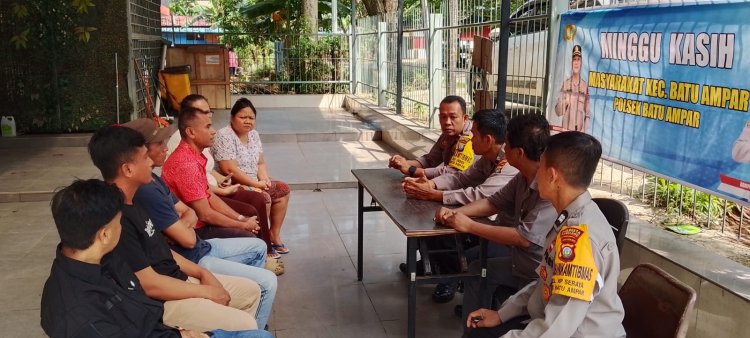 Minggu Kasih Kamtibmas Polsek Batu Ampar Ajak Warga Sei Jodoh Jaga Keamanan Lingkungan