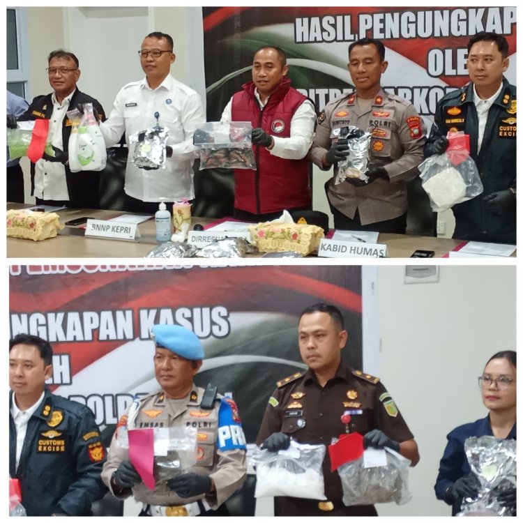 Ditresnarkoba Polda Kepri Musnahkan Barang Bukti Narkoba, Ungkap 85 Kasus dan Amankan 129 Tersangka