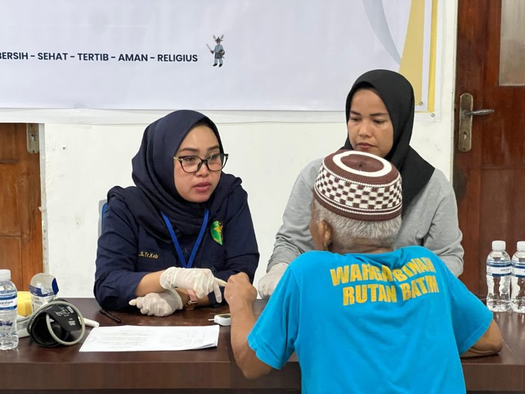 Polri untuk Masyarakat, Polresta Barelang dan Rutan Batam Gelar Pemeriksaan Kesehatan Gratis bagi Warga Binaan