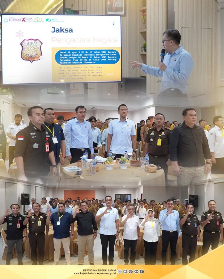 Kejari Batam dan BPJS Ketenagakerjaan Sosialisasikan Perlindungan Pekerja Konstruksi dalam Pengadaan Barang/Jasa Pemerintah