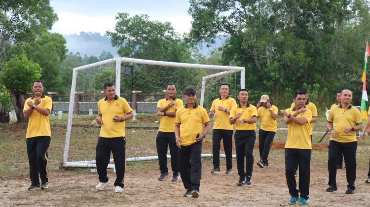Polres Lingga Ikuti Pembukaan Pekan Olahraga Polri (Kapolri Cup) HUT Bhayangkara ke-80 Secara Virtual