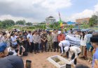 Polsek Bengkong Amankan Peletakan Batu Pertama Pembangunan SMKN 13 Batam di Tanjung Buntung