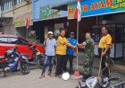Polsek Sekupang Bersama Koramil dan Warga Pasang 50 Bendera Merah Putih Sambut HUT ke-81 RI