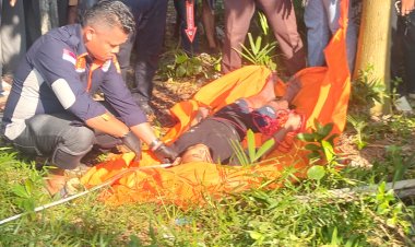 Pria Ditemukan Tewas Tergantung di Pohon Akasia, Di Taman Cipta Asri Tembesi