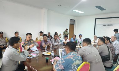 Tegaskan Pernyataan Sikap, Kapolsek Bengkong Gandeng 17 Pengusaha Besi Tua Cegah Pencurian  Fasilitas Umum
