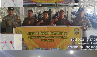 Polsek Bengkong Pererat Kemitraan dengan Jemaat GBI Tabgha Lewat Program Minggu Kasih