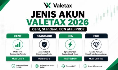 Jenis Akun Valetax: Cent, Standard, ECN atau PRO? Ini Perbedaannya