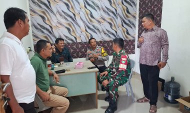 Polsek Lubuk Baja Tingkatkan Sinergitas TNI - Polri Melalui Sambang Harkamtibmas di Kampung Pelita