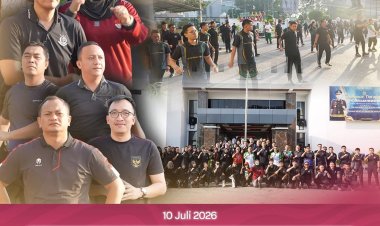 Senam Bersama Perkuat Soliditas dan Budaya Kerja Sehat di Kejari Batam