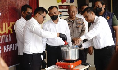 Satresnarkoba Polres Karimun Musnahkan 747,26 Gram Sabu, Ribuan Jiwa Berhasil Diselamatkan