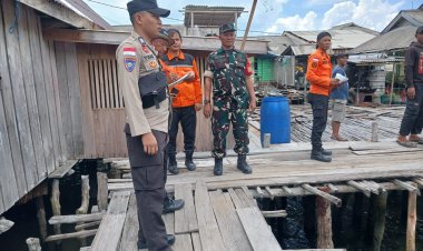 Patroli Humanis Polsek Senayang, Edukasi Warga Hadapi Potensi Bencana Hidrometeorologi