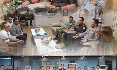 Kajari Batam Terima Kunjungan Silaturahmi Kapolresta Barelang dan Dandim 0316/Batam, Perkuat Sinergi Forkopimda