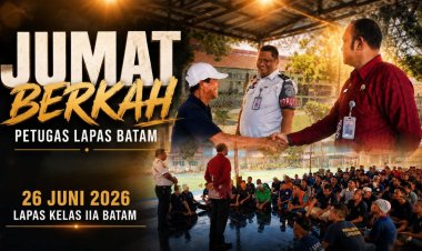 Jumat Berkah di Lapas Kelas IIA Batam, Tebar Kepedulian dan Pererat Kebersamaan antara Petugas dan Warga Binaan