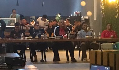 Nobar Piala Dunia 2026, Polres Lingga Bangun Kebersamaan dengan Lanal Dabo Singkep dan Masyarakat