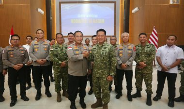 Perkuat Sinergitas TNI-Polri, Komandan Kodaeral IV Terima Kunjungan Silaturahmi Kapolda Kepri