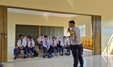 Bentuk Pelajar Taat Hukum, Polsek Daik Lingga Gelar Sosialisasi di SMKN 2 Lingga