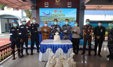 TNI AL Gagalkan Penyelundupan 1,9 Ton Pasir Timah ke Malaysia, Selamatkan Potensi Kerugian Negara Rp1,52 Miliar
