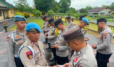 Tingkatkan Profesionalisme, Sipropam Polres Lingga Laksanakan Pemeriksaan Gaktibplin di Polsek Dabo Singkep