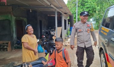 Polsek Batu Ampar Luncurkan Aksi Nyata: Inovasi Si Amru Kawal Murid SD Negeri 003 Tanjung Sengkuang Pulang Sampai Depan Pintu Rumah