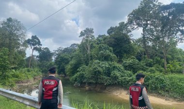 Patroli Samapta Polsek Daik Lingga Tingkatkan Kesiapsiagaan Hadapi Cuaca Ekstrem