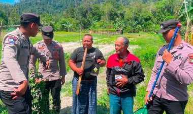 Polres Lingga Dorong Produktivitas Petani Lewat Binpotmas dan Penyaluran Peralatan Pertanian