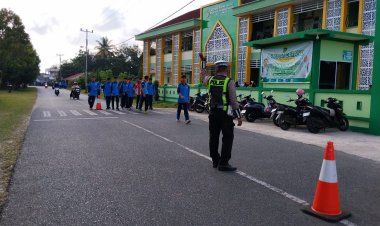 Satlantas Polres Lingga Hadir Sejak Pagi, Strong Point Wujudkan Lalu Lintas Aman dan Lancar