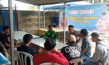 Jumat Curhat Polsek Batu Ampar Perkuat Sinergi Warga Tanjung Sengkuang, Ajak Manfaatkan Layanan Polisi 110