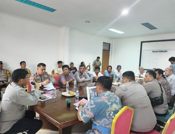 Tegaskan Pernyataan Sikap, Kapolsek Bengkong Gandeng 17 Pengusaha Besi Tua Cegah Pencurian  Fasilitas Umum