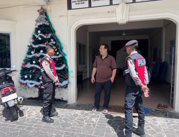 Sat Samapta Polres Lingga Perkuat Patroli Pengamanan Ibadah Minggu, Ciptakan Rasa Aman bagi Jemaat