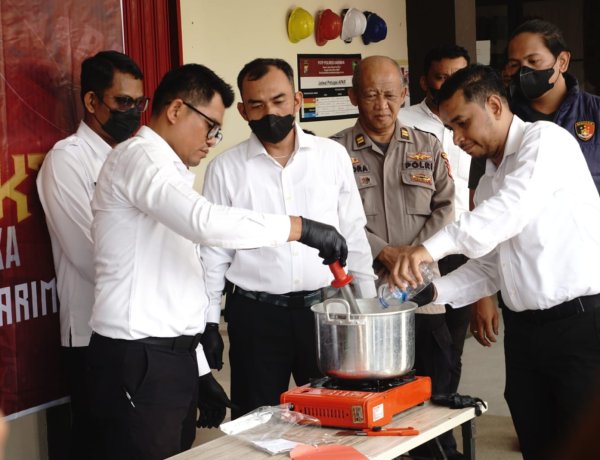 Satresnarkoba Polres Karimun Musnahkan 747,26 Gram Sabu, Ribuan Jiwa Berhasil Diselamatkan