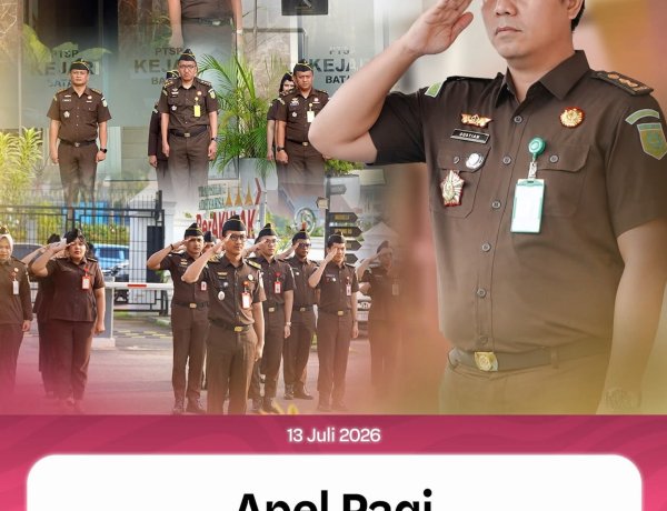 Apel Pagi Jadi Momentum Penguatan Disiplin dan Tanggung Jawab Pegawai Kejari Batam