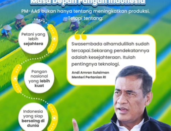Pertanian Indonesia Naik Kelas, PM-AAS Jadi Kunci Tingkatkan Produktivitas dan Kesejahteraan Petani