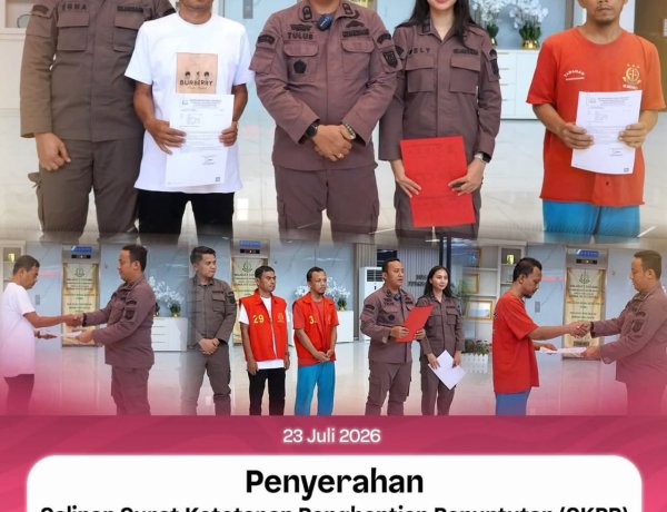 Kejari Batam Hentikan Penuntutan Dua Perkara Pidana Melalui Keadilan Restoratif