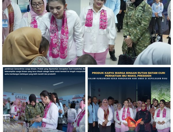 Kunjungan Ibu Wakil Presiden ke Batam, Produk Warga Binaan Rutan Tuai Perhatian