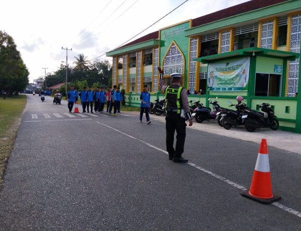 Satlantas Polres Lingga Hadir Sejak Pagi, Strong Point Wujudkan Lalu Lintas Aman dan Lancar
