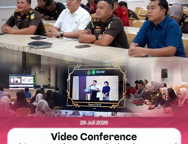 Kejari Batam Ikuti Video Conference Harmoni Keluarga Besar Adhyaksa, Perkuat Soliditas dan Semangat Kebersamaan