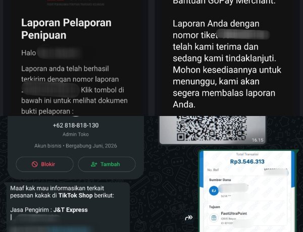 Warga Batam Rugi Rp78,8 Juta, Diduga Tertipu Modus Refund Pesanan TikTok Shop