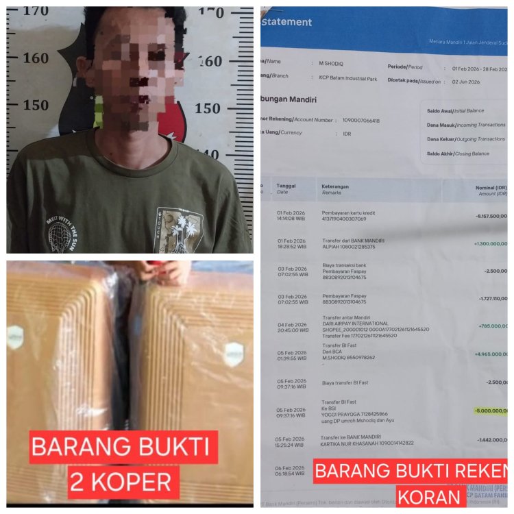 Diduga Gelapkan Dana Umrah Rp10 Juta, Pria Berinisial YP Diamankan Polsek Batu Aji