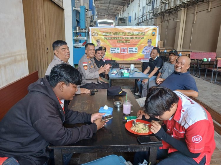 Polsek Bengkong Edukasi Pencegahan Karhutla dan Serap Aspirasi Warga Melalui Jumat Curhat