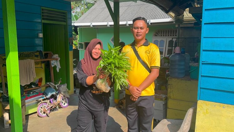 Polsek Dabo Singkep Panen Kangkung, Wujud Nyata Dukungan Polri terhadap Ketahanan Pangan dan Kepedulian Sosial