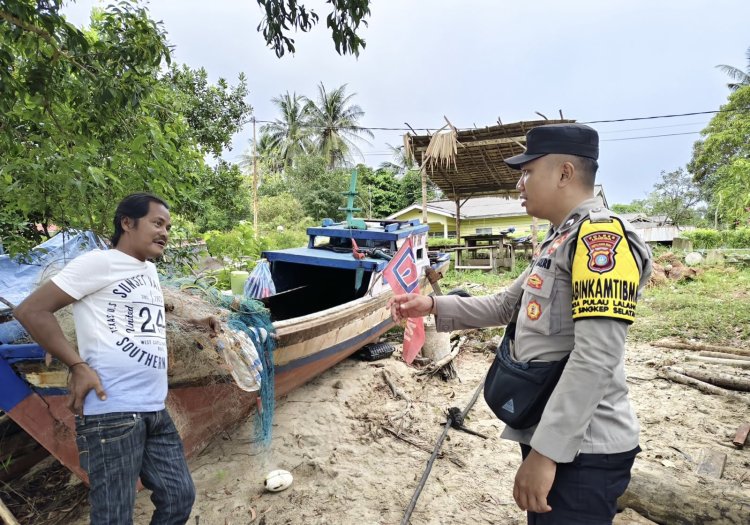 Polsek Dabo Singkep Tingkatkan Patroli Siaga Bencana untuk Antisipasi Cuaca Ekstrem