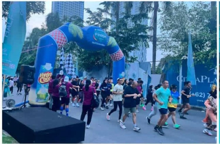 Polsek Lubuk Baja Amankan Road To Awal Bros Half Marathon 2026 di Nagoya City Walk