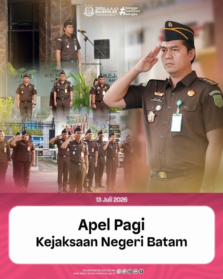 Apel Pagi Jadi Momentum Penguatan Disiplin dan Tanggung Jawab Pegawai Kejari Batam