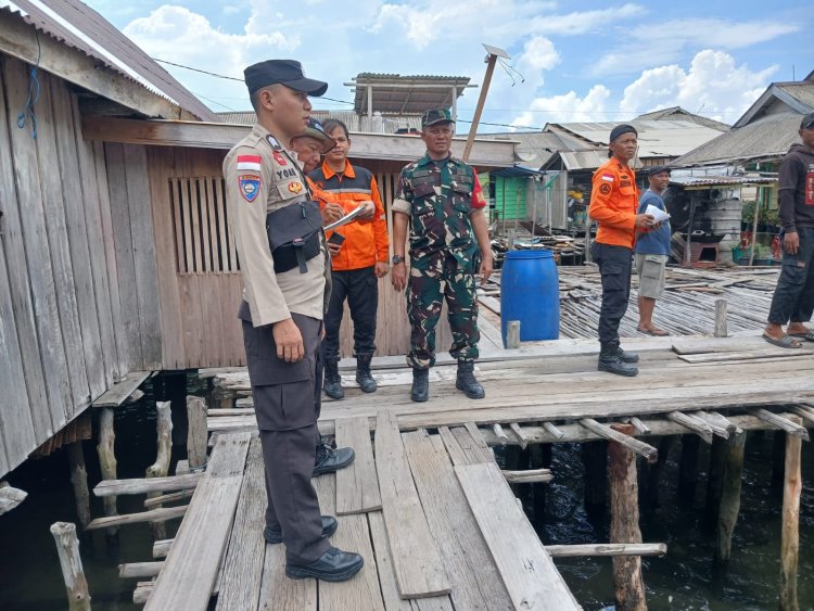 Patroli Humanis Polsek Senayang, Edukasi Warga Hadapi Potensi Bencana Hidrometeorologi